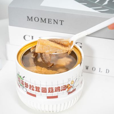 Хорошая цена Функциональный куриный суп с женьшенем и дикими грибами Чистый Утешительный Готовый к еде Питательный травяной бульон для силы онлайн