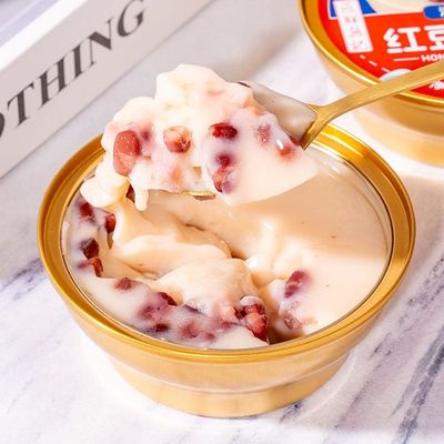 Хорошая цена Мгновенный красный фасоль двойной кожи молоко китайский десерт здоровый красный фасоль десерт сладкий китайский пудинг онлайн